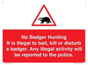 PV16935: No Badger Hunting It is illegal