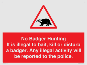 PV16935: No Badger Hunting It is illegal