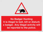 PV16935: No Badger Hunting It is illegal
