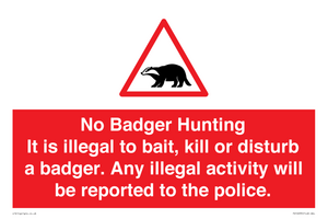 PV16935: No Badger Hunting It is illegal