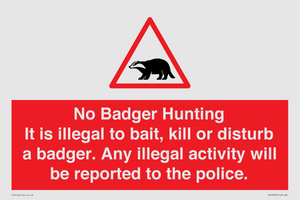 PV16935: No Badger Hunting It is illegal