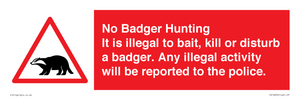 PV16935: No Badger Hunting It is illegal