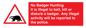 PV16935: No Badger Hunting It is illegal