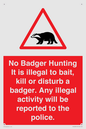 PV16935: No Badger Hunting It is illegal