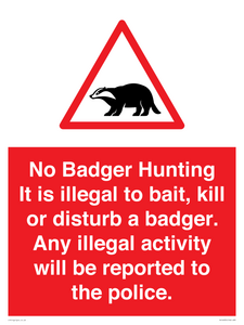 PV16935: No Badger Hunting It is illegal