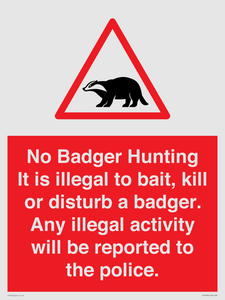 PV16935: No Badger Hunting It is illegal
