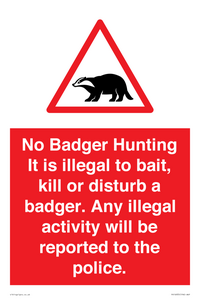 PV16935: No Badger Hunting It is illegal