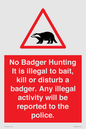 PV16935: No Badger Hunting It is illegal
