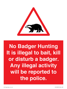 PV16935: No Badger Hunting It is illegal