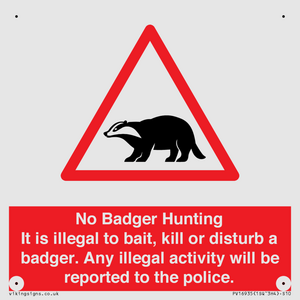 PV16935: No Badger Hunting It is illegal