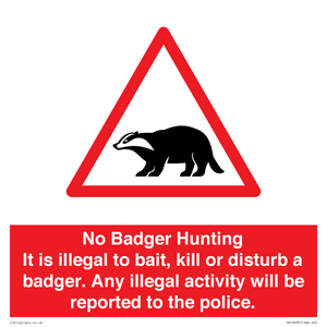 PV16935: No Badger Hunting It is illegal