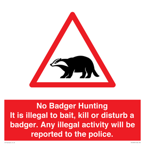 PV16935: No Badger Hunting It is illegal