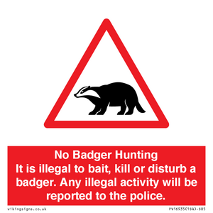 PV16935: No Badger Hunting It is illegal