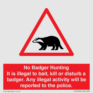 PV16935: No Badger Hunting It is illegal