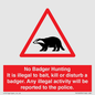 PV16935: No Badger Hunting It is illegal