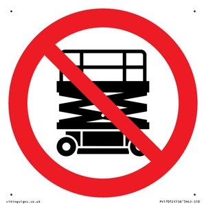 PV17052: No Scissor Lifts Symbol
