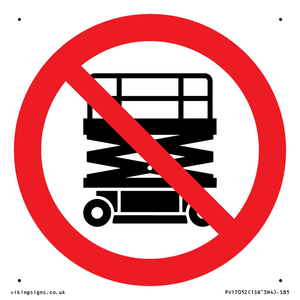 PV17052: No Scissor Lifts Symbol