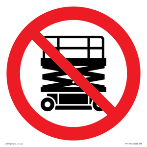 PV17052: No Scissor Lifts Symbol