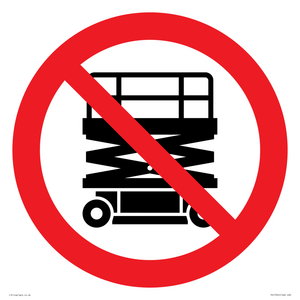 PV17052: No Scissor Lifts Symbol