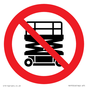PV17052: No Scissor Lifts Symbol