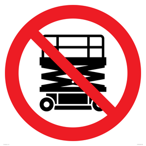 PV17052: No Scissor Lifts Symbol