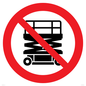 PV17052: No Scissor Lifts Symbol
