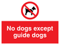 PV47: no dogs except guide dogs