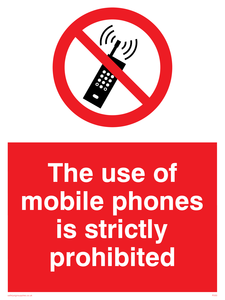 PV50: the use of mobile phones is strictly prohibited