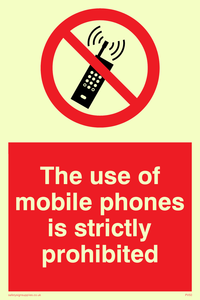 PV50: the use of mobile phones is strictly prohibited