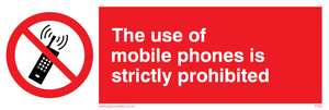 PV50: the use of mobile phones is strictly prohibited