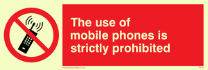 PV50: the use of mobile phones is strictly prohibited