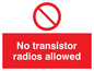 PV51: no transistor radios allowed