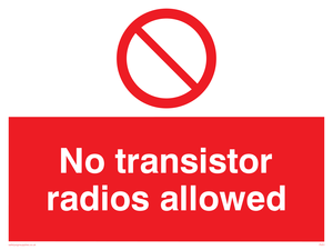 PV51: no transistor radios allowed