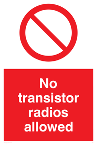 PV51: no transistor radios allowed