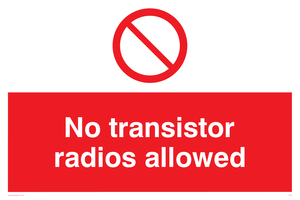 PV51: no transistor radios allowed