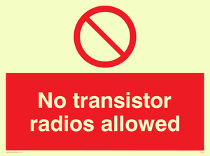 PV51: no transistor radios allowed