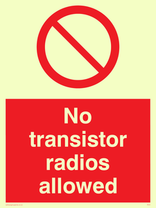 PV51: no transistor radios allowed