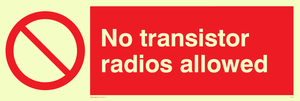 PV51: no transistor radios allowed