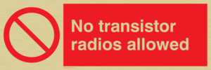 PV51: no transistor radios allowed