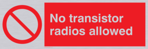 PV51: no transistor radios allowed