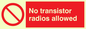 PV51: no transistor radios allowed