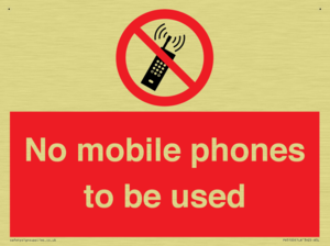 PV5100: no mobile phones to be used
