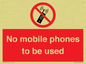 PV5100: no mobile phones to be used