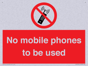 PV5100: no mobile phones to be used