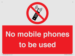 PV5100: no mobile phones to be used