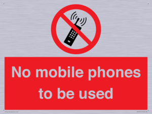 PV5100: no mobile phones to be used