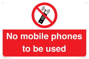 PV5100: no mobile phones to be used