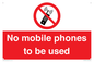 PV5100: no mobile phones to be used