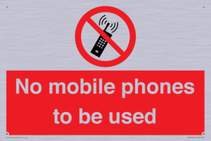 PV5100: no mobile phones to be used