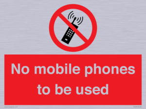 PV5100: no mobile phones to be used